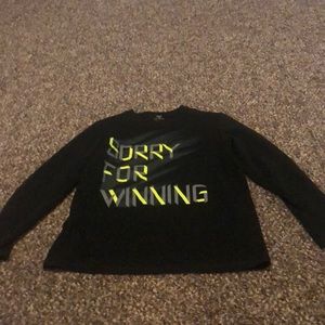 Tek gear black breathable long sleeve shirt boys